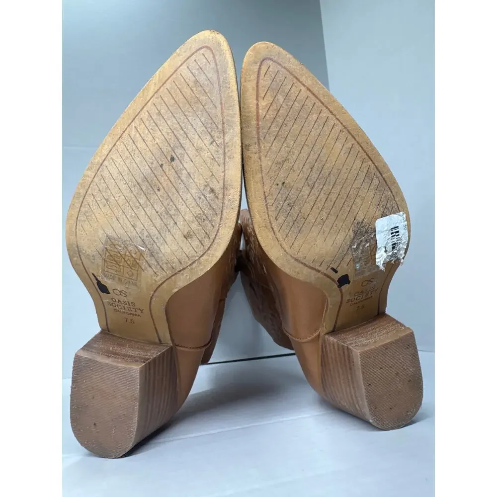 Oasis Society Amaya classic western boots brown size 7.5